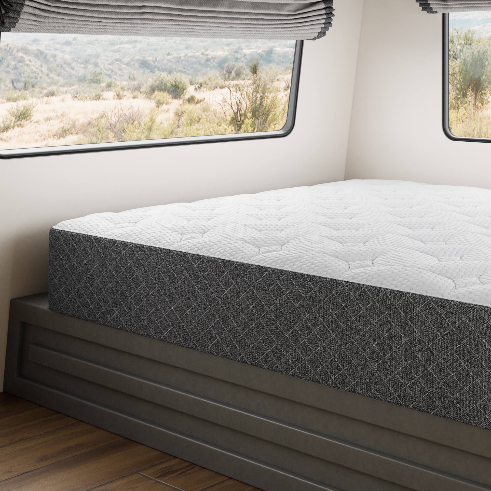 GhostBed 10 RV Mattress Low Profile Gel Memory Foam Short King