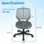 Specifications:

* Weight capacity: 330 lbs
* Size: 17.5"
* Armrest height: 19"
* Seat height: 18"
* Seat width: 18"
* Backrest height: 30.5"-35"
* Backrest width: 16"-21"
* Overall height: 21.5"