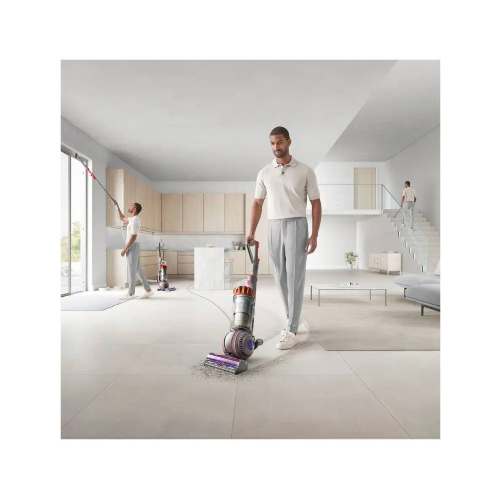 Left. Dyson - Dyson Ball Animal 3 Extra Upright Vacuum with De-Tangling Brush (Copper/Silver).