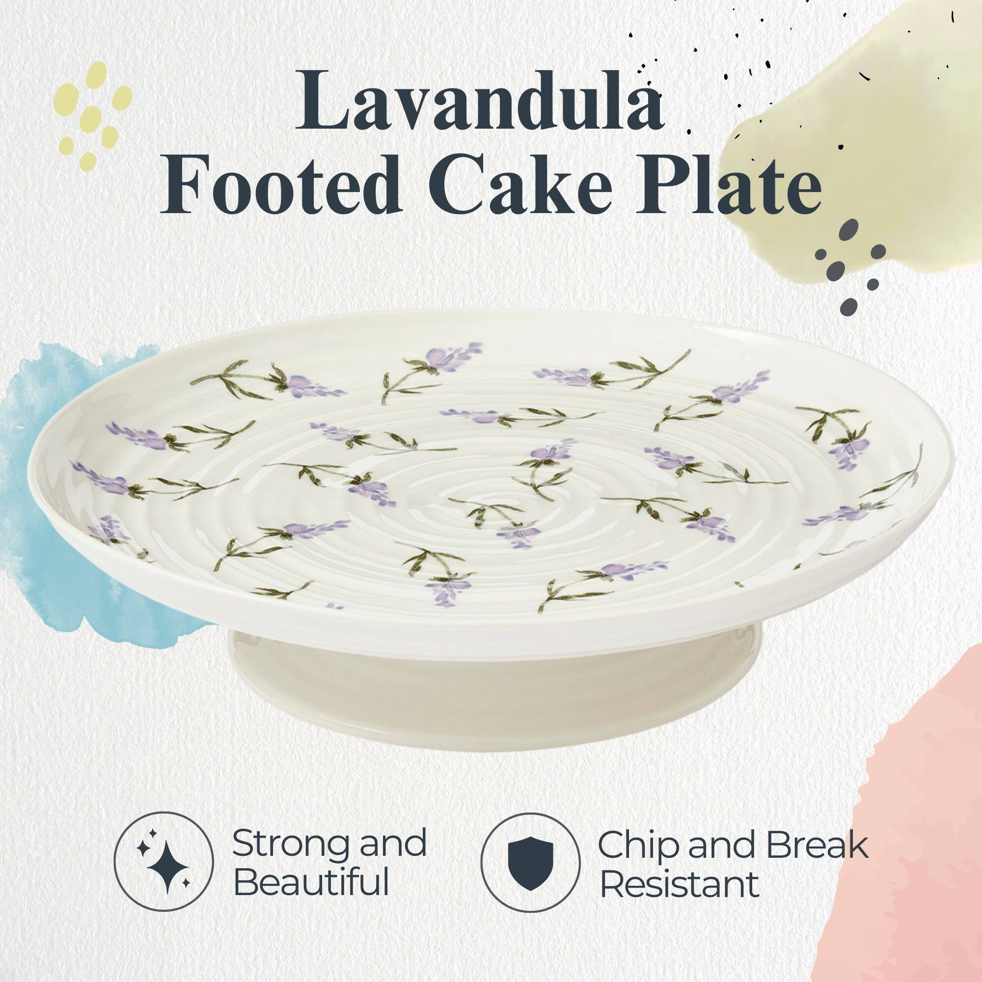 Lavandula Footed Cake Plate

Strong and Beautiful

Chip and Break Resistant