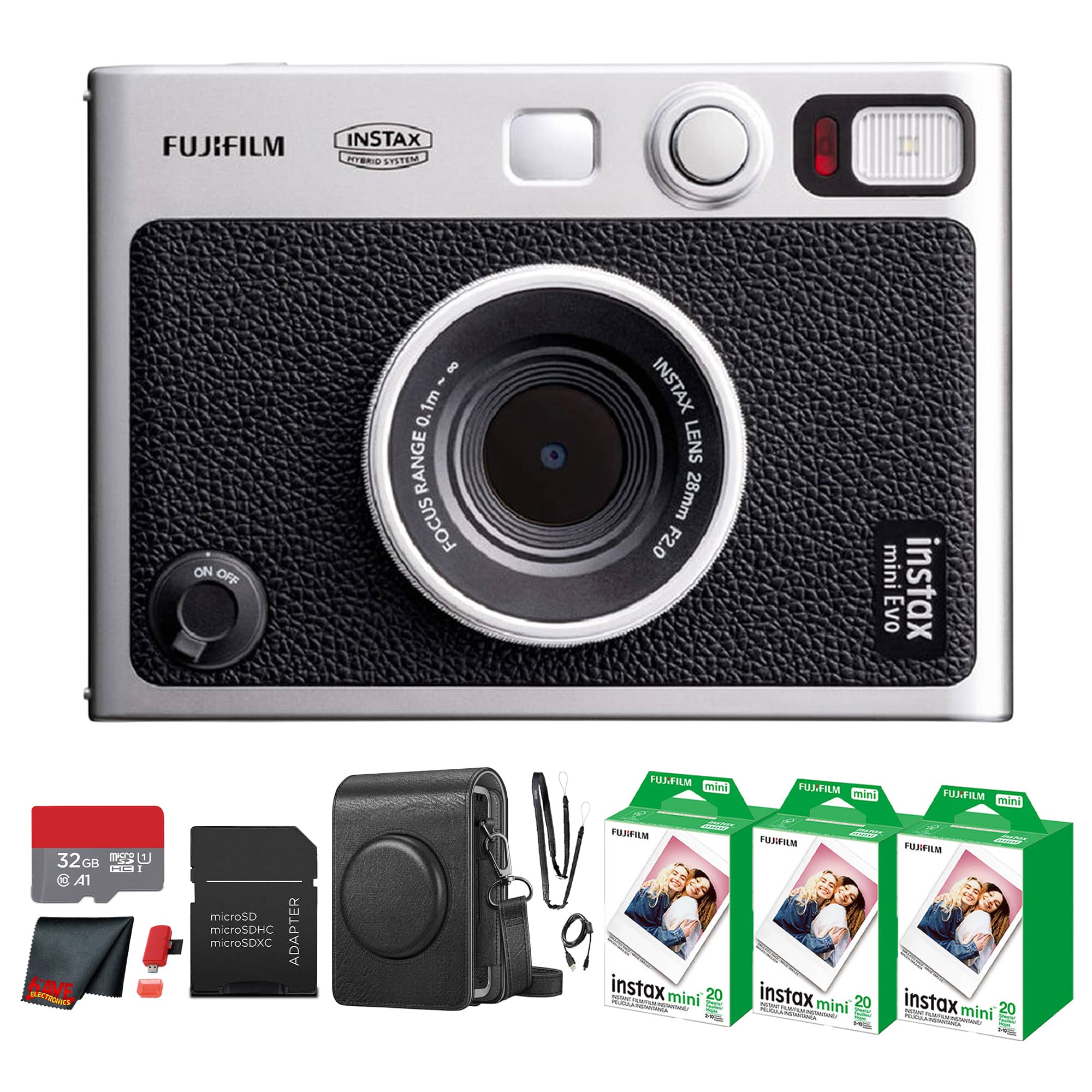 FUJIFILM INSTAX TR STITEM ON OFF 8 I 1m 0. RANGE FOCUS INSTAX LENS 28mm F2.0 mini Evo instax FULFILM mini FUSFILM mini FUEFILM mina 32 GB F U 4 8 A1 srtibeO SAVE microSD microSDHC ADAPTER microSDXC PUAIM instax I mini 20 - KO URFILM A PUSFILM instax mini 20 instax 20 - w 1 P mini -