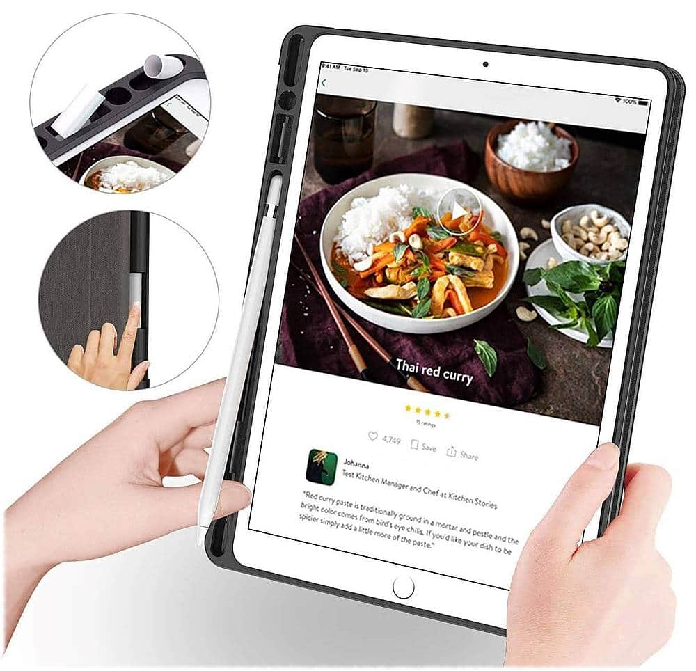 Alt View 15. SaharaCase - Folio Case for Apple iPad 10.2 (8th Generation 2020) and (9th Generation 2021) - Pink Marble.