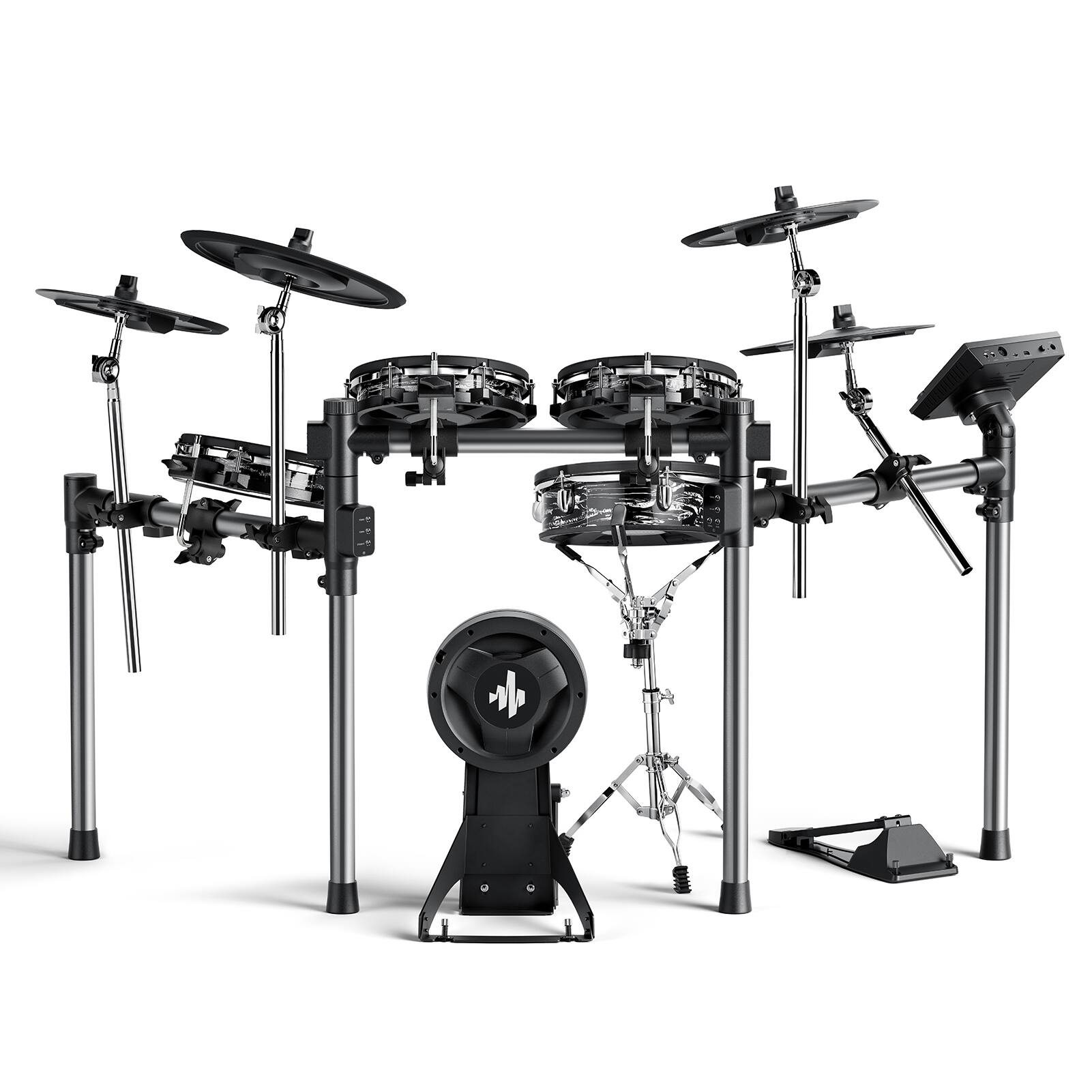 Back. Donner music - Donner BEAT MAX 5-Drum 4-Cymbal Electronic Drum Set.