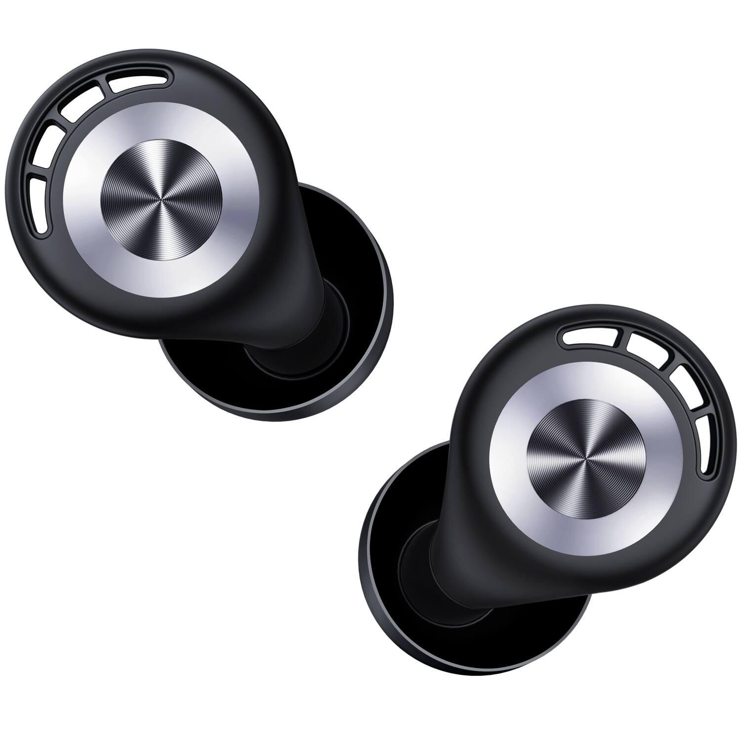 Angle. VEAT00L - 55dB Noise Cancelling Ear Plugs, Reusable Silicone Sleeping Earplugs, 7 Tips Case, for Snoring, Concerts, Travel.