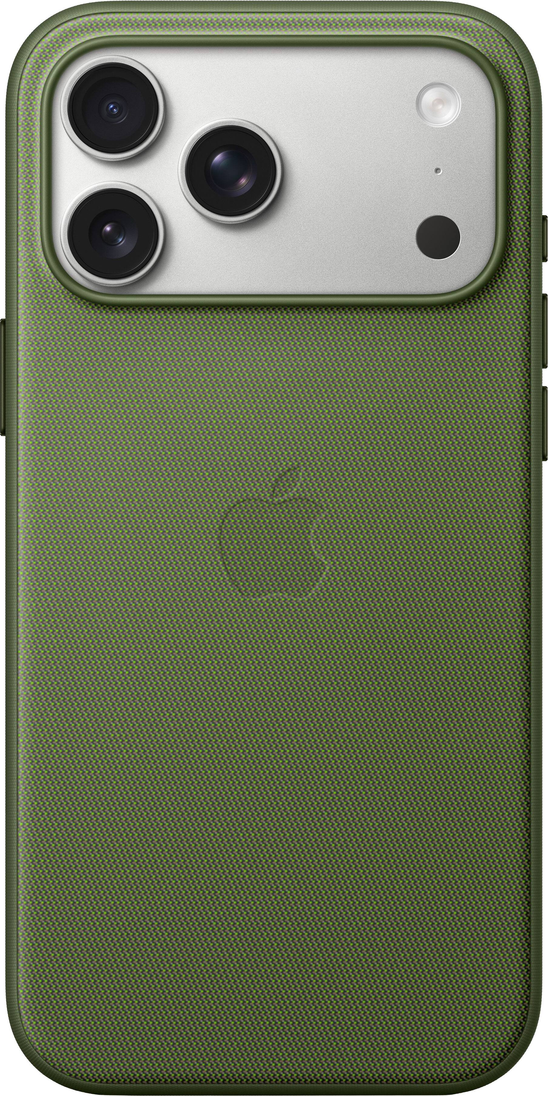 Alt View 1. Apple - iPhone 17 Pro Max TechWoven Case with MagSafe - Green.