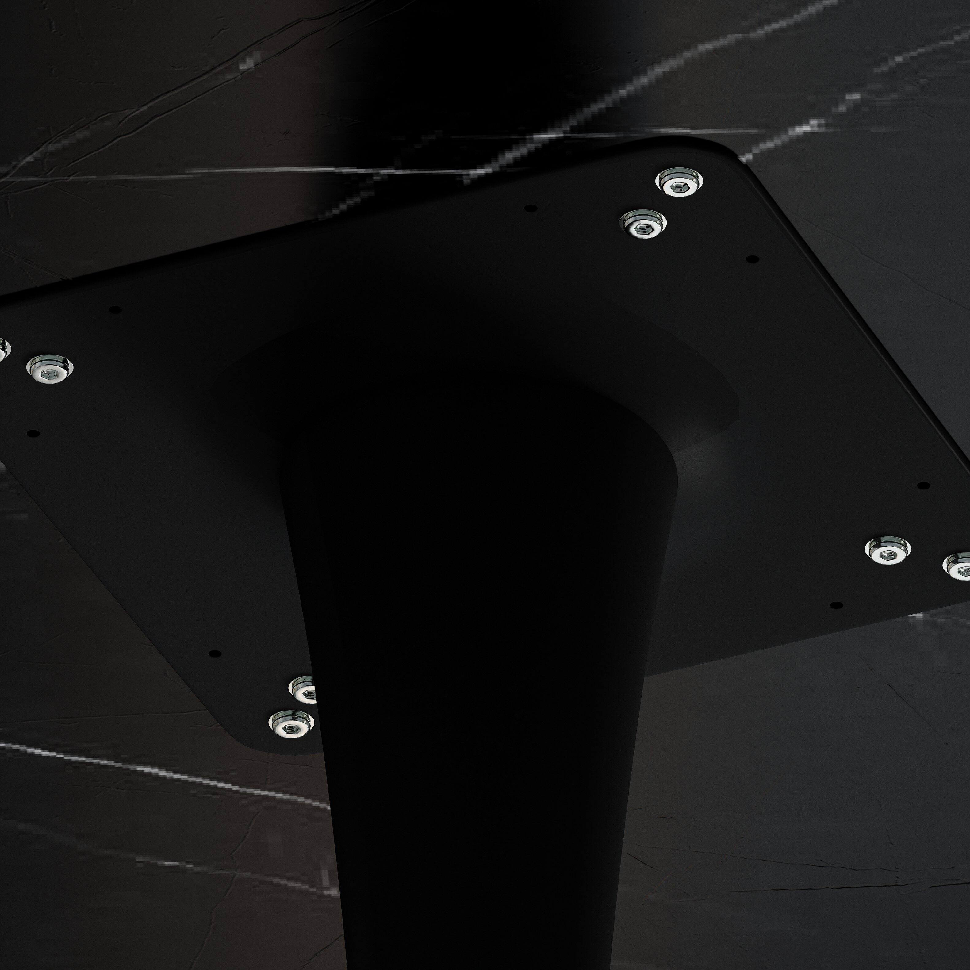 Alt View 5. Tiramisubest - 31.5" Modern Octagonal Coffee Table with Printed Black Marble Table Top,Metal Base,for Dining Room,Kitchen,Living Room - marble.