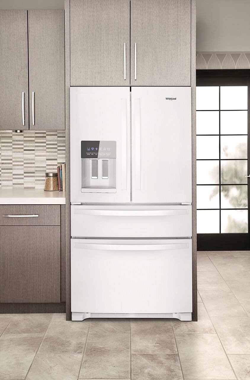 Alt View 12. Whirlpool - 24.5 Cu. Ft. French Door Refrigerator with Two-Tier Freezer Storage - White.