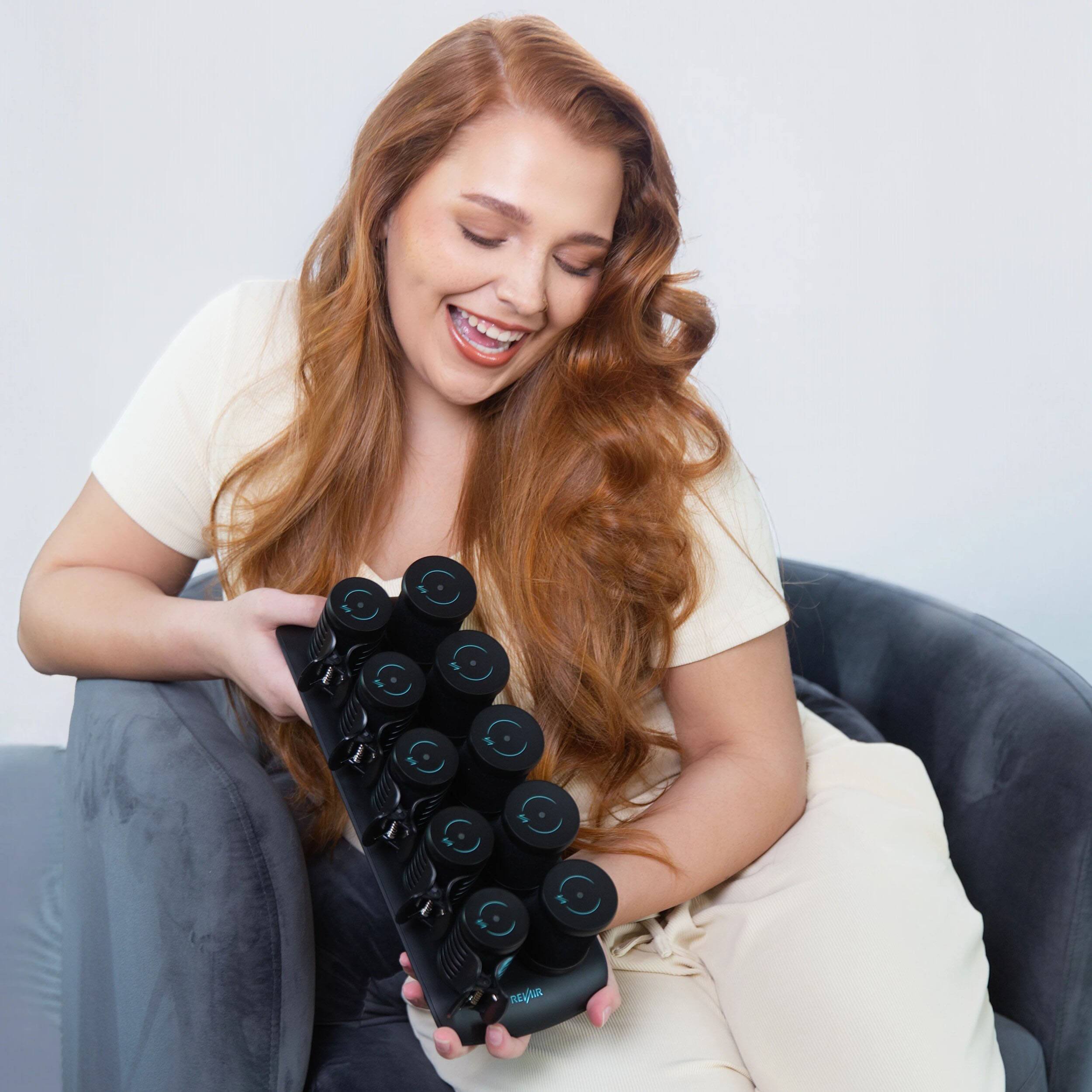 Alt View 6. RevAir - Amplifying Ceramic Hot Rollers - Black.