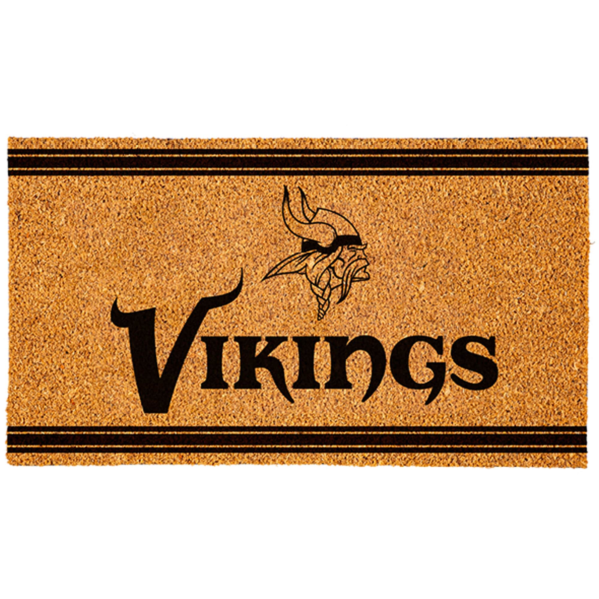 Front. Evergreen Enterprises - Minnesota Vikings 16" x 28" Logo Turf Mat - Multicolor.