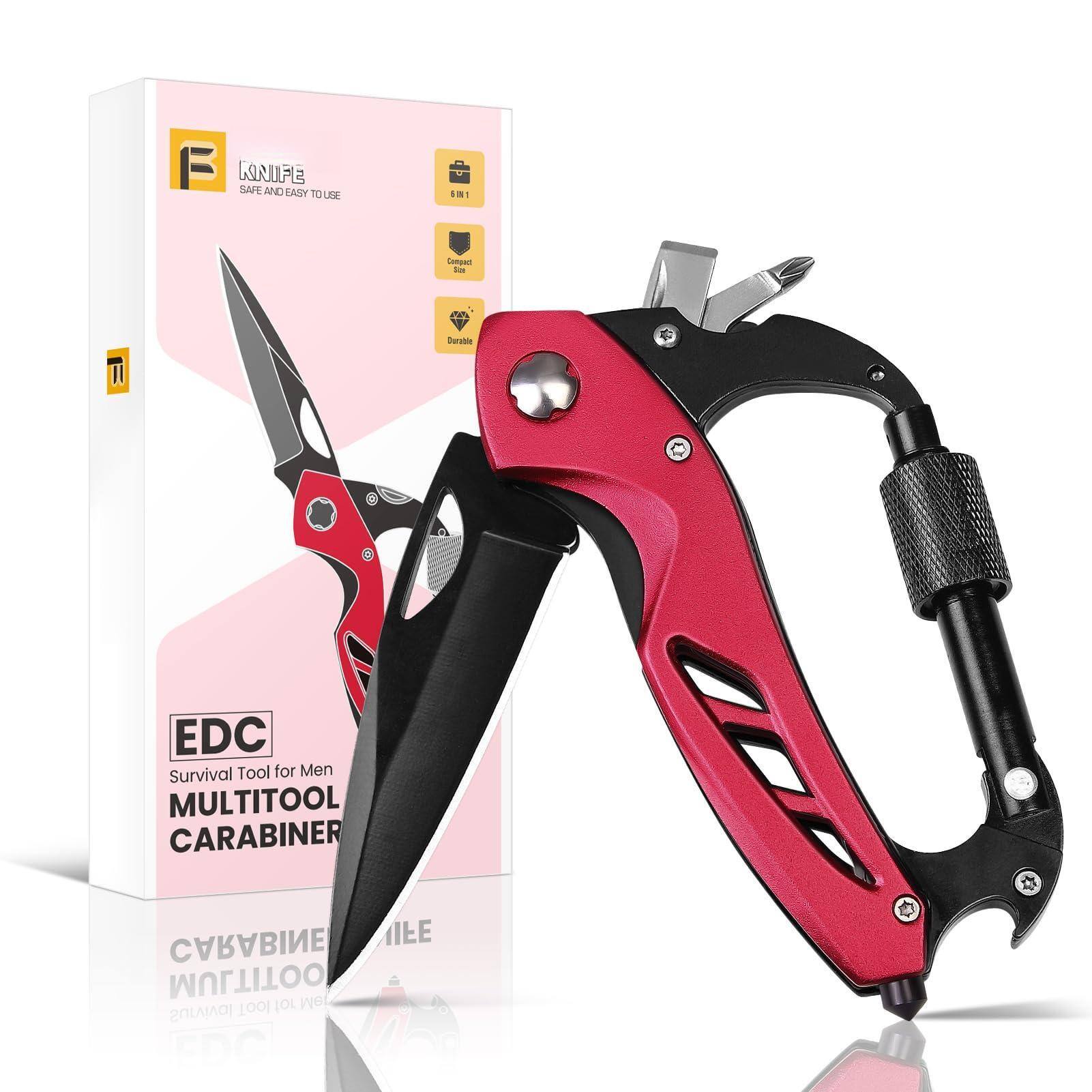 Sure, here is the corrected and grouped text:

---

**EDC**  
Survival Tool for Men  
**MULTITOOL CARABINER**

---

**LONIFILE**  
SAFE AND EASY TO USE

---

**6 IN 1**  
- Connect  
- Durable

---

**Tenped Lm I Butable EDC Survival Tool for Men MULTITOOL CARABINER**