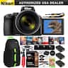 Bundle - Nikon - COOLPIX P950 Compact Digital Camera 83x Optical Zoom Lens 3 Battery Pro Package - Black