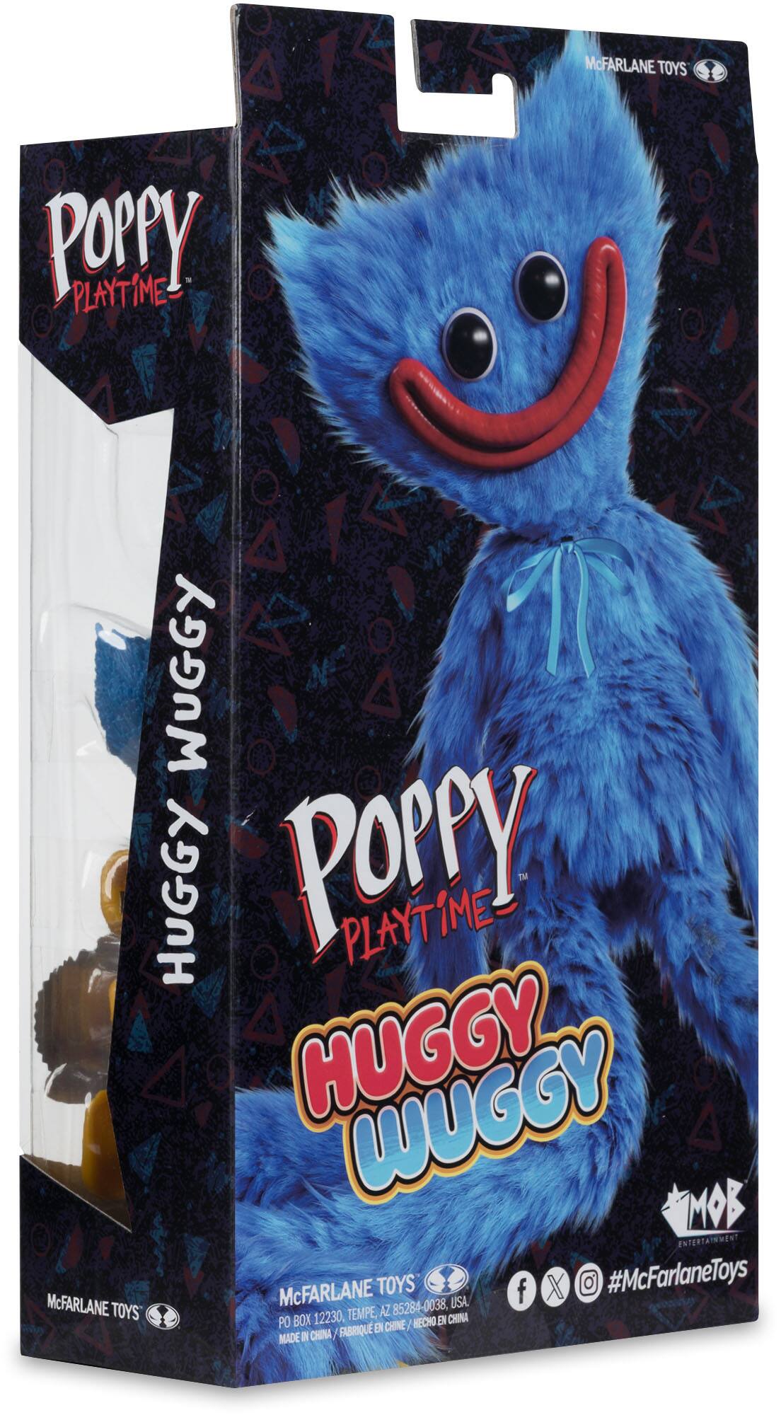 McFarlane Toys  
Poppy Playtime  
Huggy Wuggy  
Poppy Playtime: Huggy Wuggy  
MOB Entertainment  
McFarlane Toys  
#McFarlaneToys  
McFarlane 85284-0038, USA  
Toys 12230, Tempe, AZ  
China  
PO Box  
Hecho en / Fabriqué en Chine / Made in China