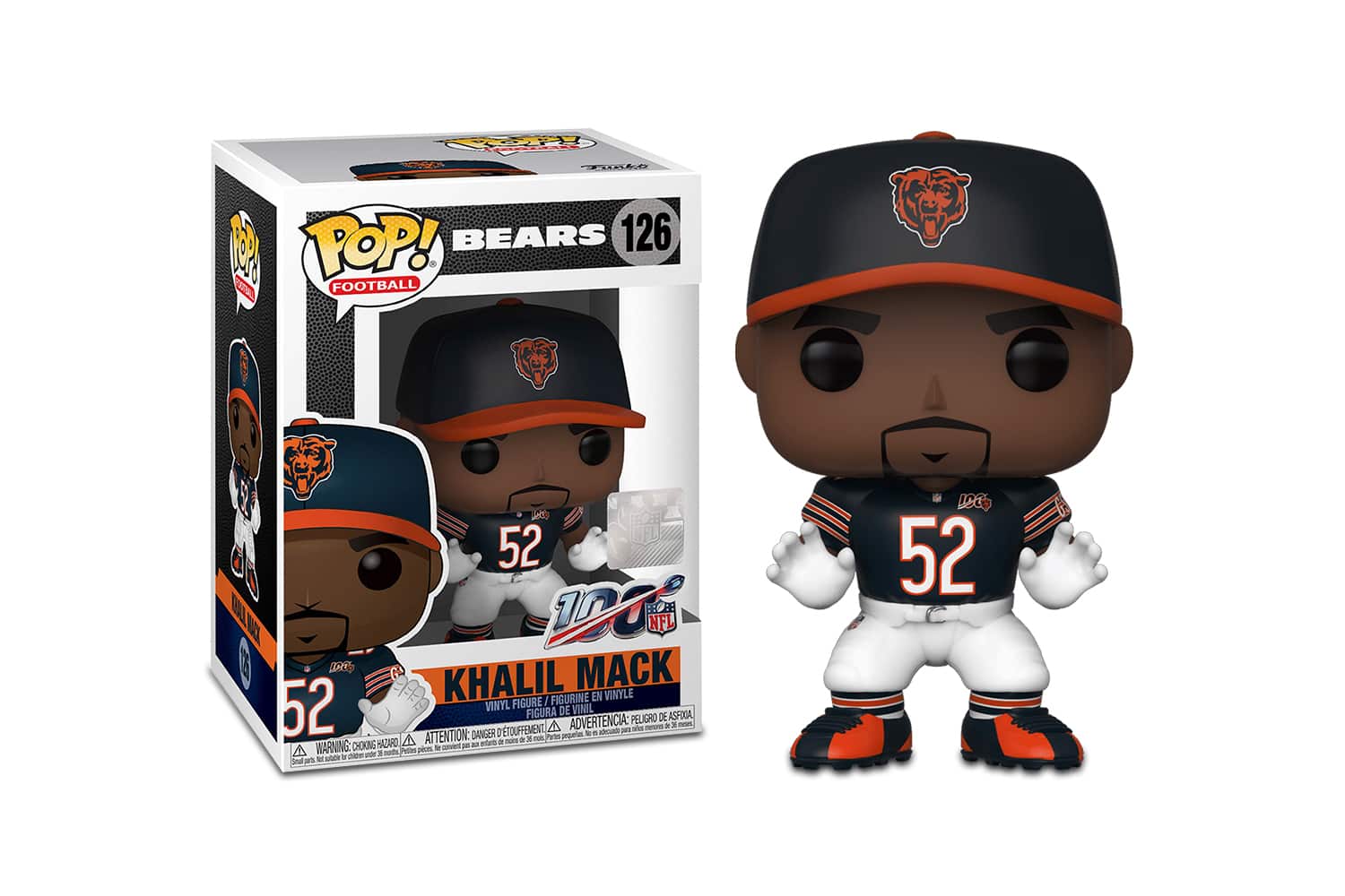 Chicago Bears NFL Funko POP Vinyl Figure | Khalil Mack - Orange