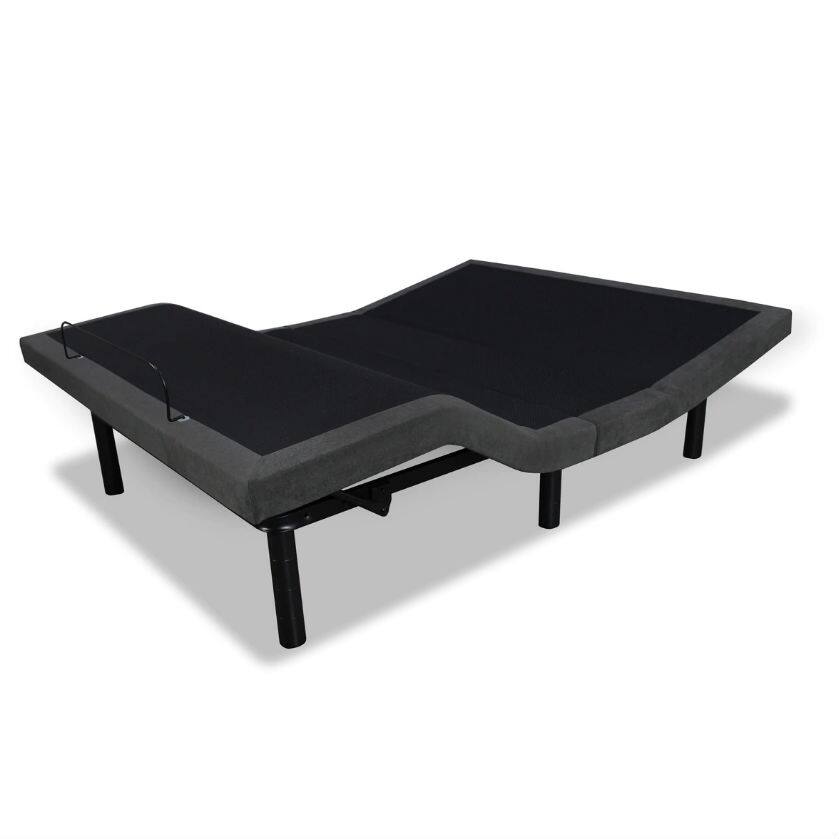 Back. Hivvago - Hivvago Queen size Adjustable Bed Frame Base with Wireless Remote - Black.