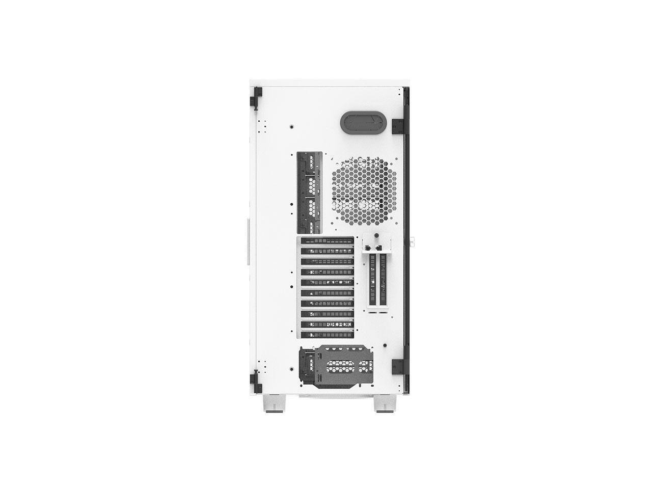 Alt View 5. Thermaltake - Thermaltake AX700 TG Snow Super Tower Chassis - Super Tower - Snow - Steel, SPCC, Tempered Glass - 20 x Bay - XL-ATX - Black.