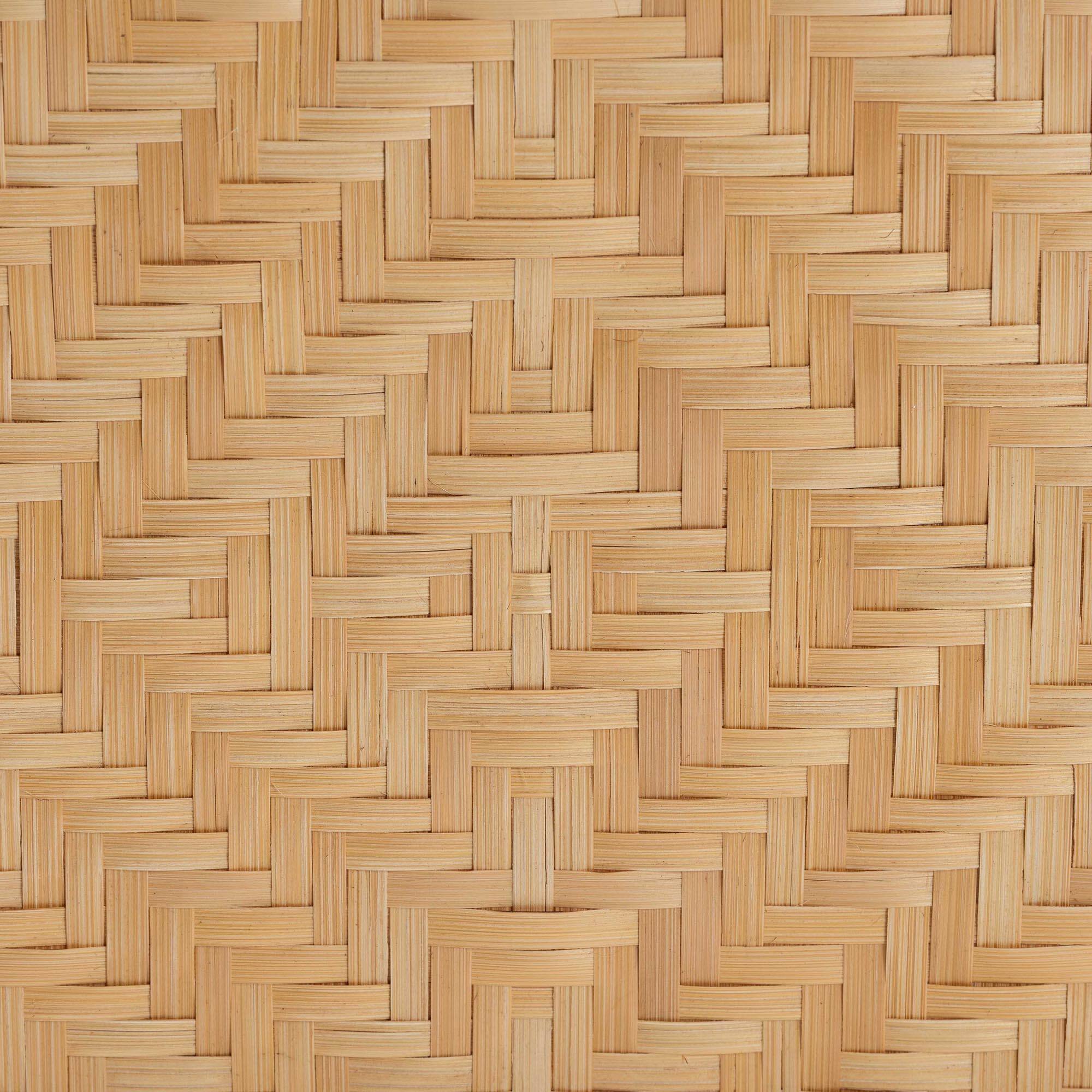 Alt View 1. bali & pari - Baara Natural Rattan 4-Tier Display Shelf - Handcrafted Bookcase with Openwork Side Panels, Boho Coastal Design - Natural.