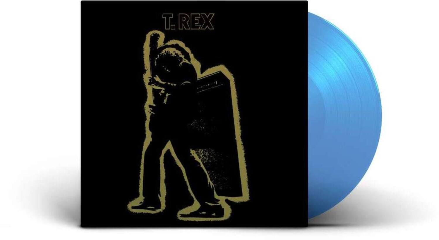 Front. T. Rex - Electric Warrior - Limited Sky Blue Colored Vinyl   - VINYL LP.