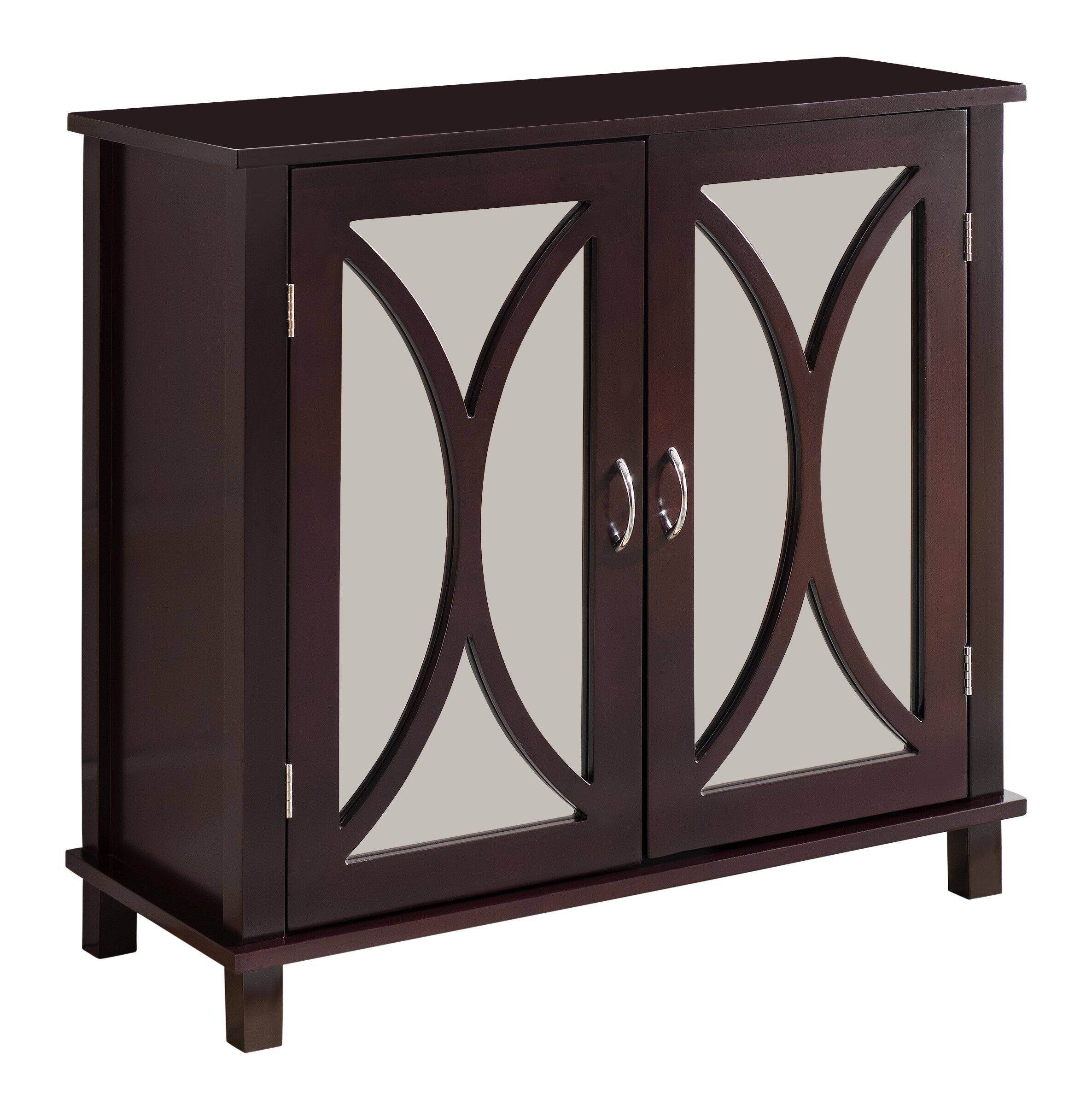 Left. Kings Brand Furniture - Kings Brand Furniture Marietta Espresso Buffet Accent Cabinet, Espresso - Dark Brown.