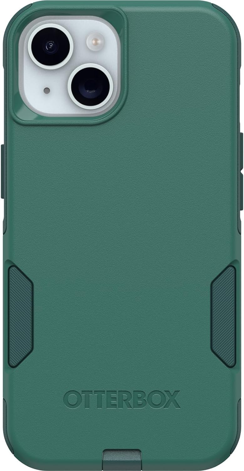 Left. OtterBox - OtterBox - Commuter Series Hard Shell Case for Apple iPhone 17e, Apple, iPhone 16e, iPhone 15, iPhone 14, & iPhone 13 - Get Your Greens.