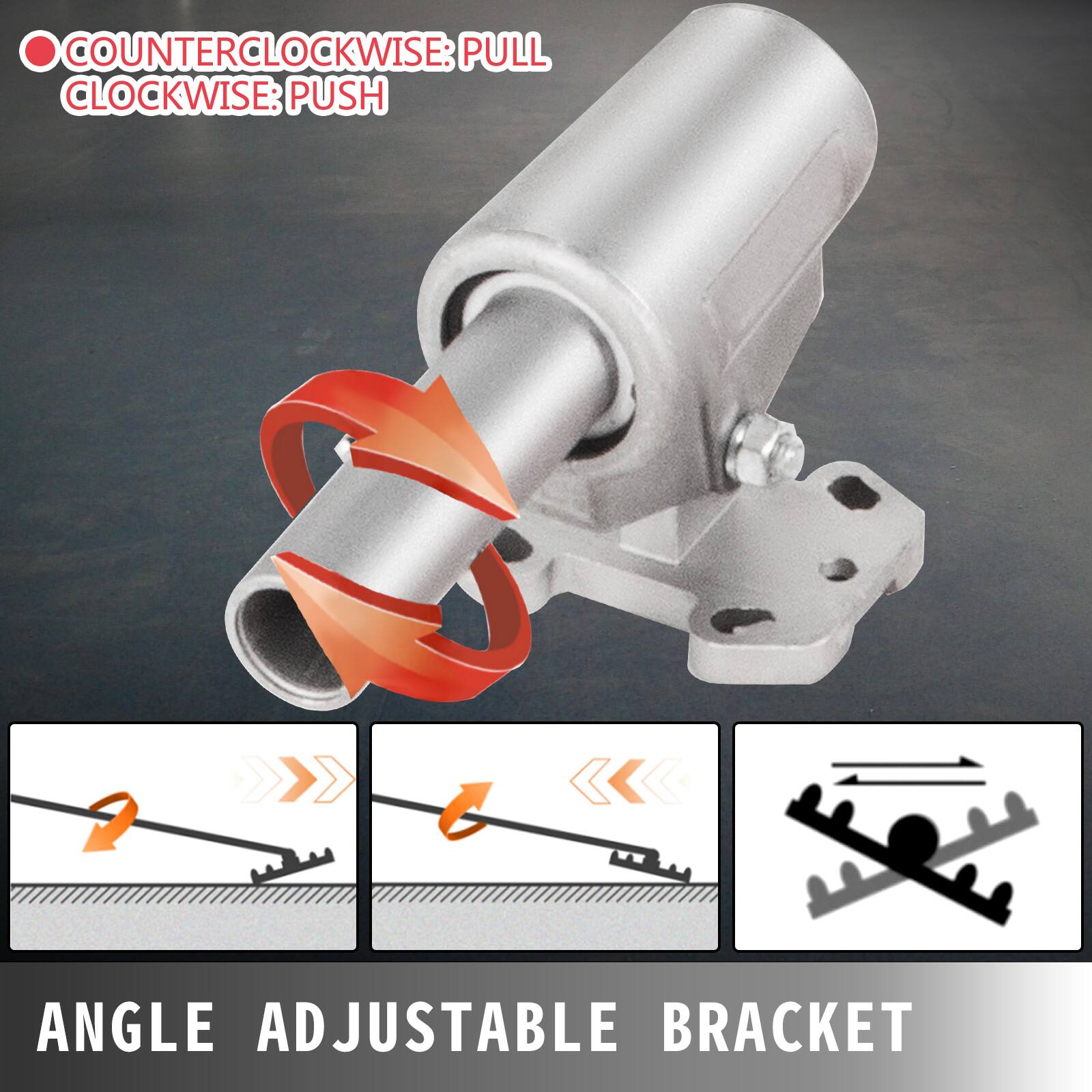 COUNTERCLOCKWISE: PULL  
CLOCKWISE: PUSH  

ANGLE ADJUSTABLE BRACKET