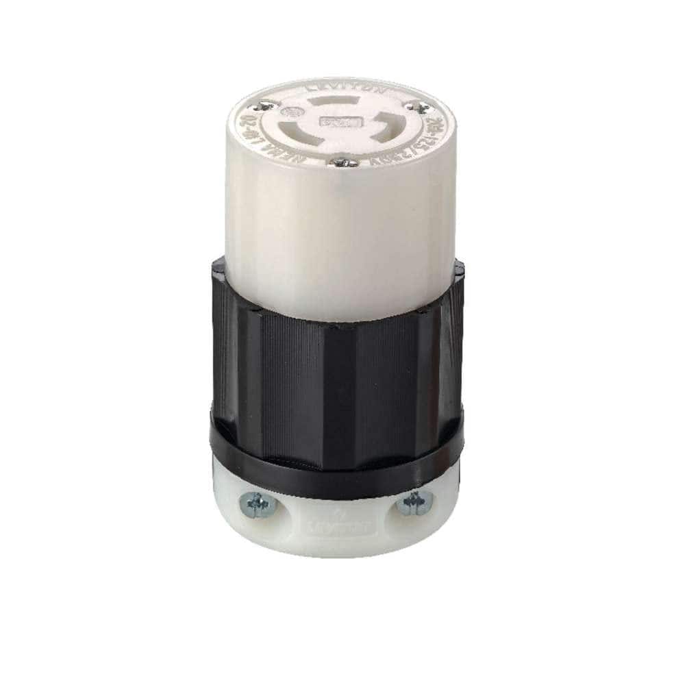 Leviton - Industrial Nylon Non-Grounding Locking Connector L10-20R 16-10 AWG 3 Pole 3 Wire - Black|White price history on PriceWatchPro