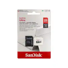 SanDisk - Ultra 256GB 100MB/s Class 10 Micro SDXC Memory Card Full HD Video with SD Adapter