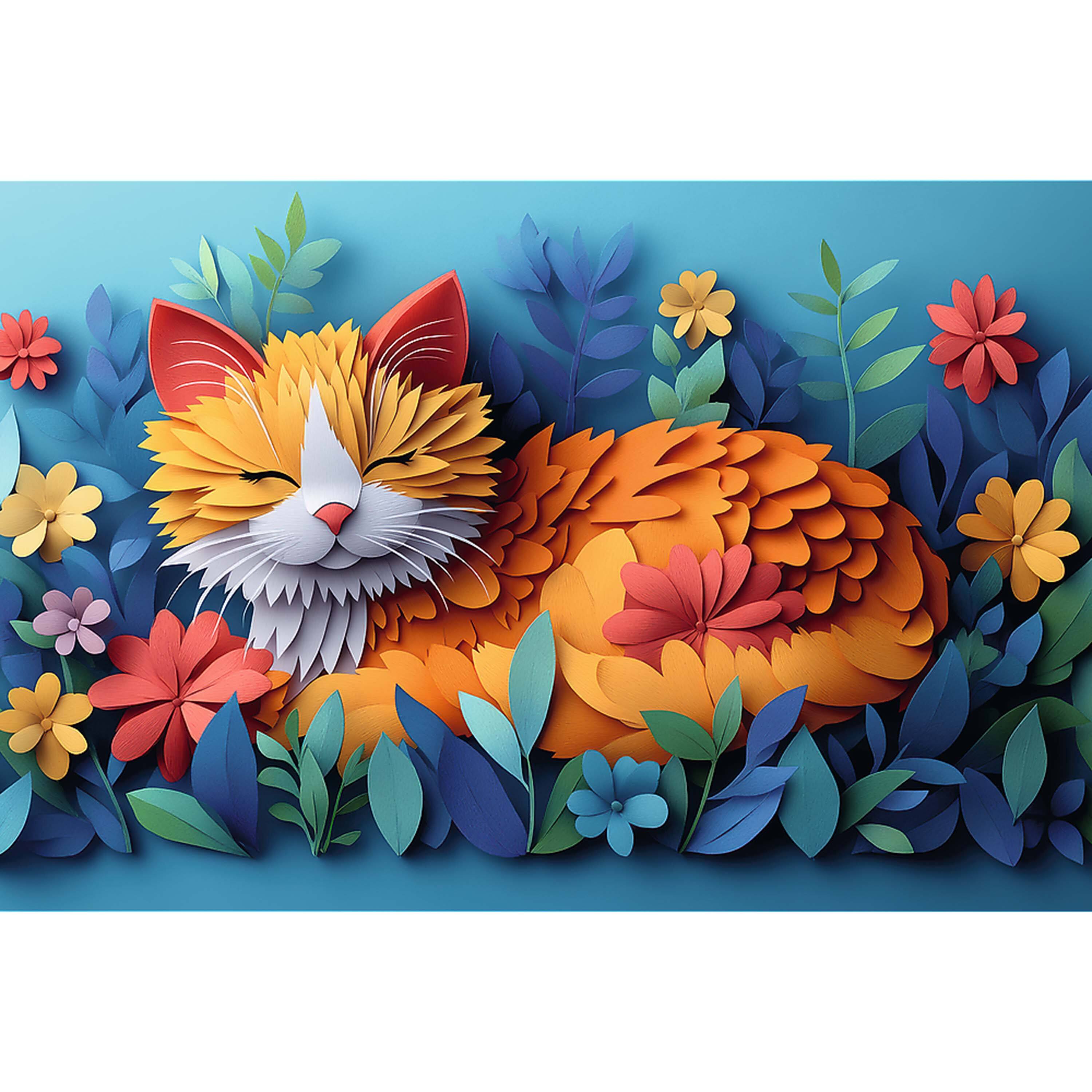 Alt View 1. Trefl - Trefl Kids 40th Anniversary Little Cat 160 Piece Paper Art Puzzle.