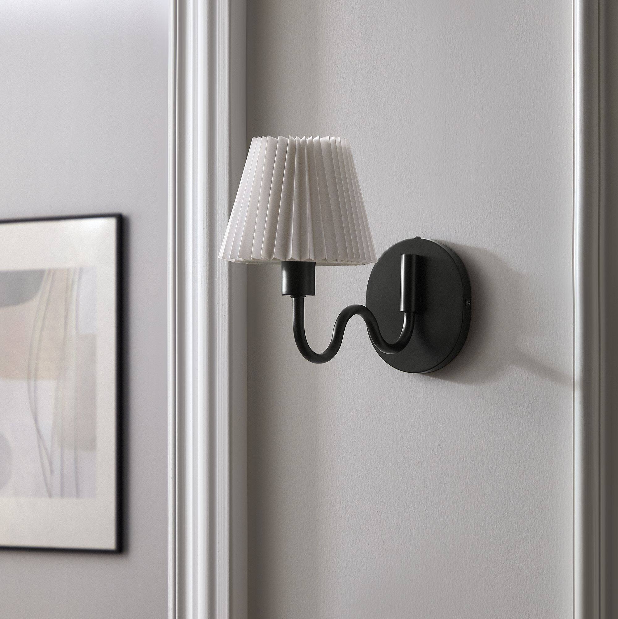 Alt View 2. Modway - Wave Squiggle Arm Wall Sconce by Modway - Black.