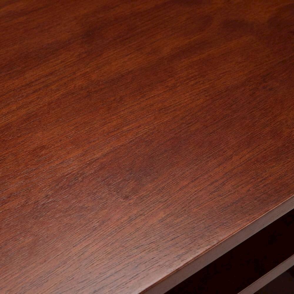Alt View 2. BisonOffice - Walnut Work Cart with Keyboard Shelf and Transitional Style - Walnut.
