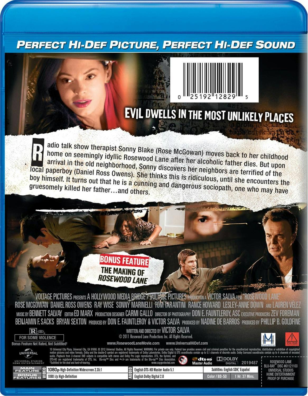 Back. Rosewood Lane [Blu-ray].