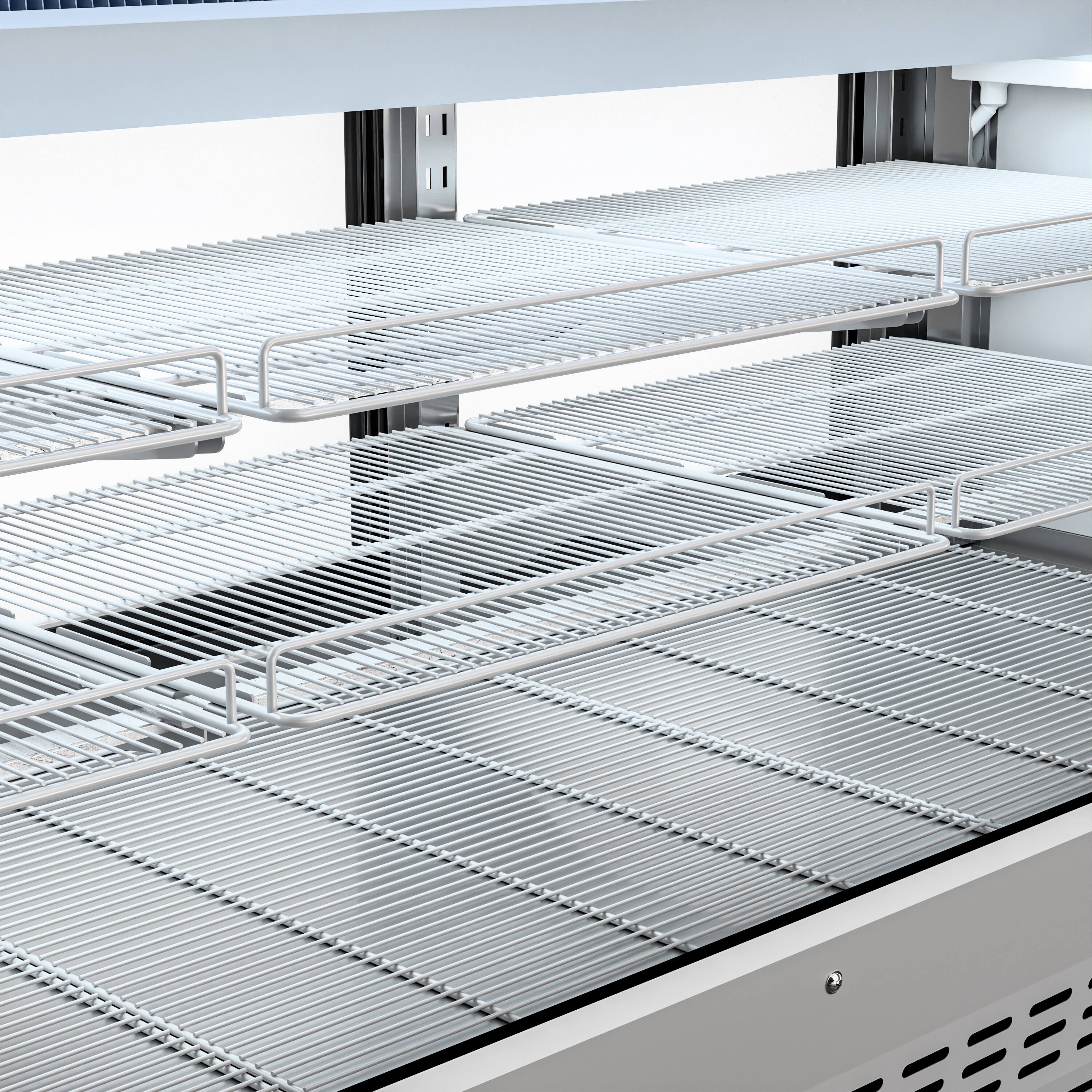 Alt View 8. Koolmore - 82 in. Deli Display Refrigerator - 32 Cu Ft. RD32C-SS - Stainless-Steel.