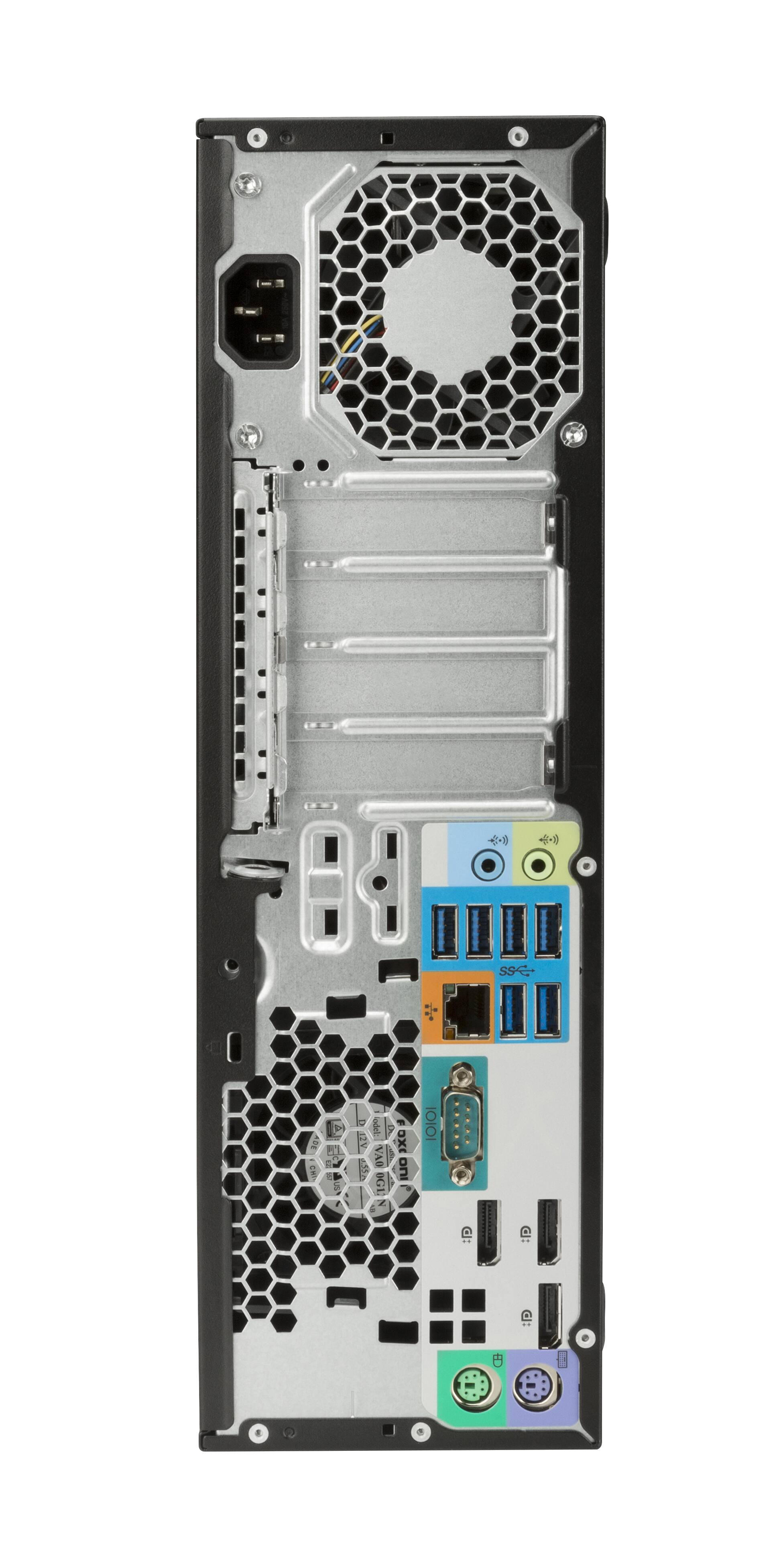 Alt View 3. HP - Z240 Small Form Factor Intel Xeon E3-1225 3.3 GHz 16GB DDR4 512 GB SSD + 1 TB HDD NVIDIA Quadro P1000 W11P Desktop - Black.