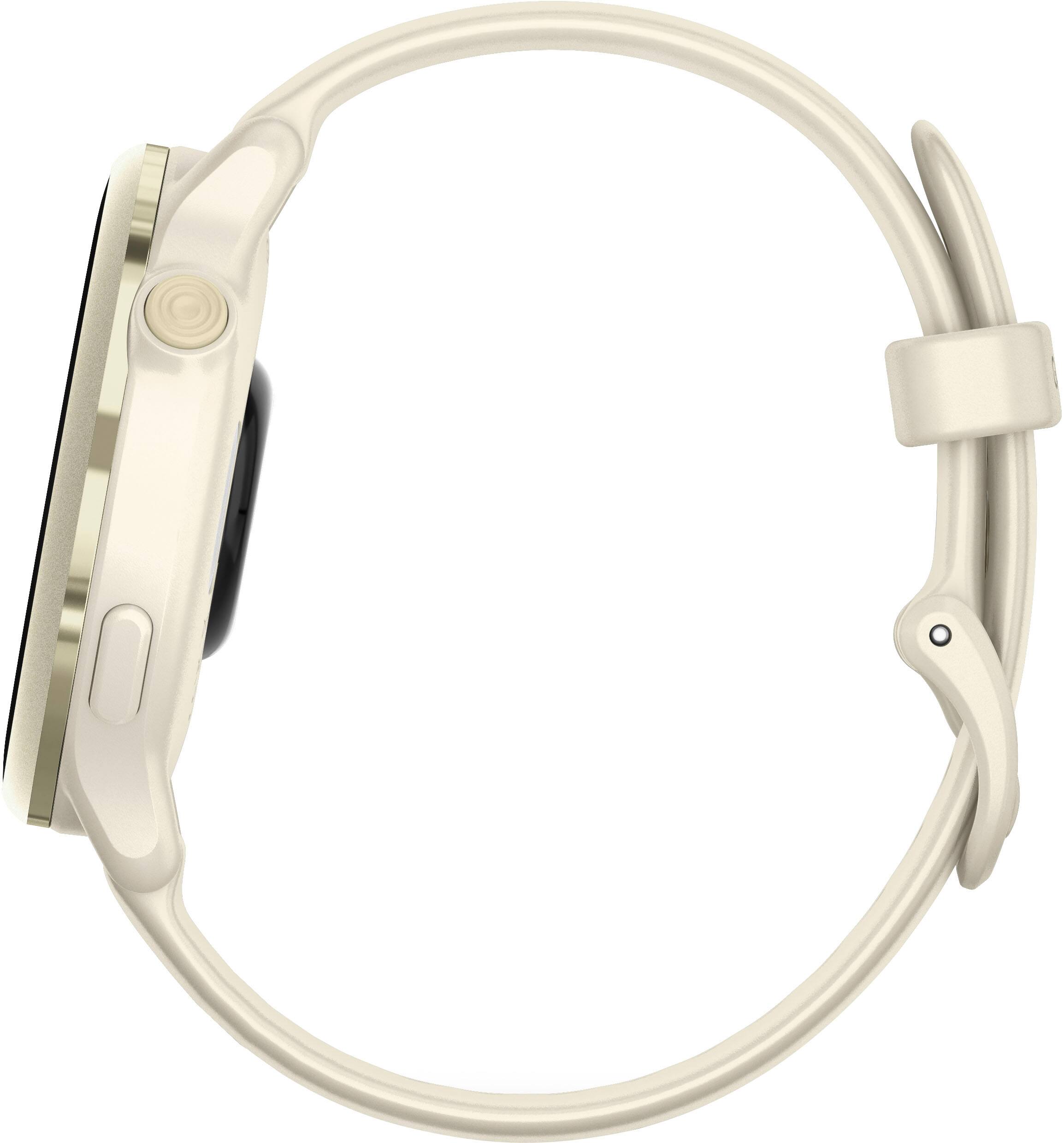 Alt View 7. Garmin - vívoactive 6 GPS Smartwatch 42 mm Fiber-reinforced polymer - Lunar Gold with Bone Band.