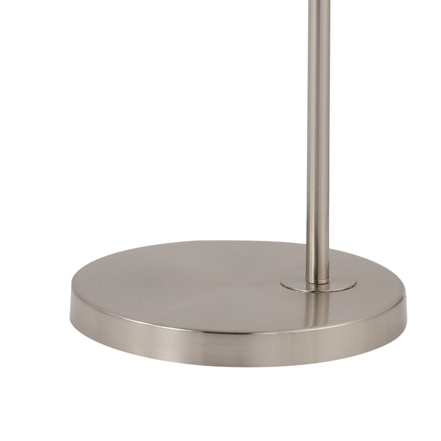 Alt View 3. Jonathan Y - Nora 71" Coastal Vintage Iron LED Floor Lamp, Nickel/White - Nickel.