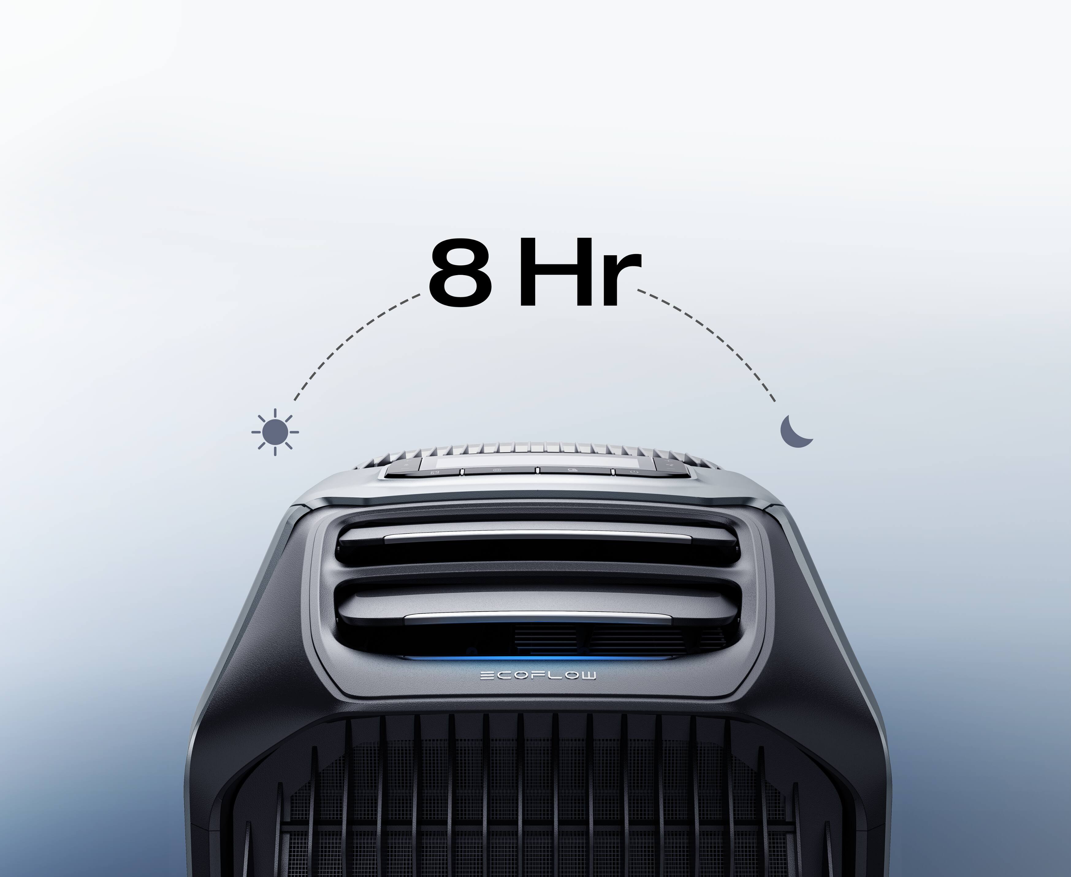 Alt View 7. EcoFlow - Wave 3 - 180 Sq. Ft. Portable Air Conditioner - Grey.