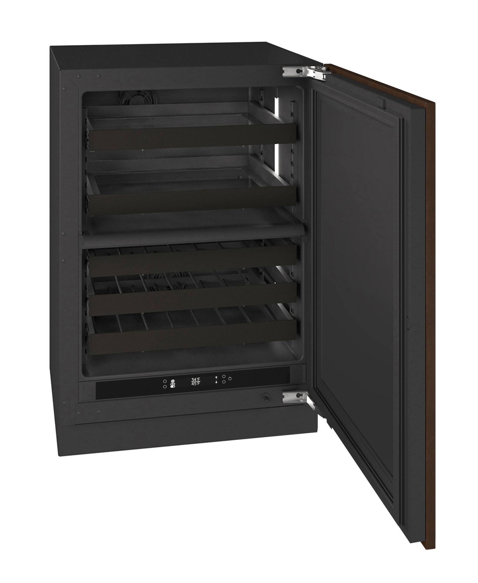 Alt View 3. U-Line - U-Line 24"W. 4.6Cu.Ft. Built-In Dual-Zone Beverage Center-Panel Ready - Integrated Solid.