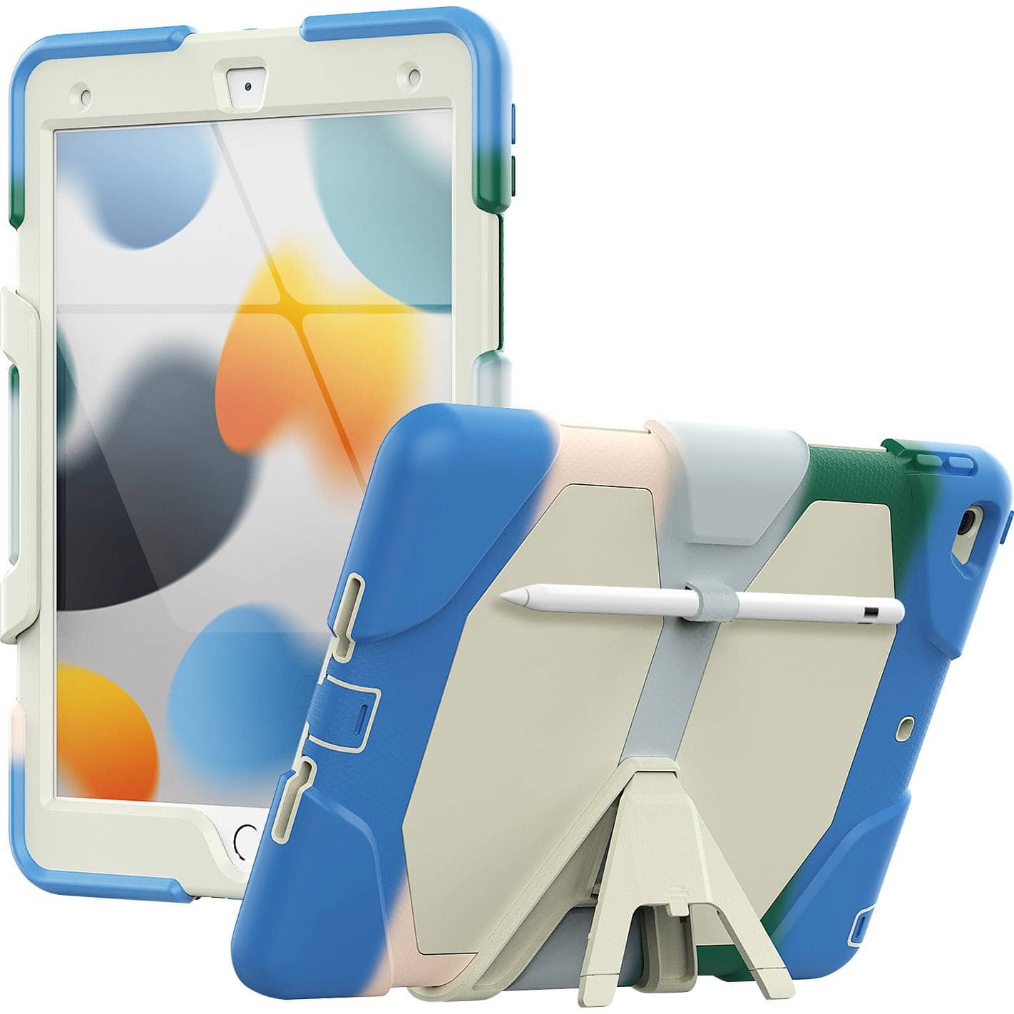 Alt View 12. SaharaCase - SpLaSh Series Case for Apple iPad 10.2 (7th, 8th and 9th Gen 2021) - Blue.