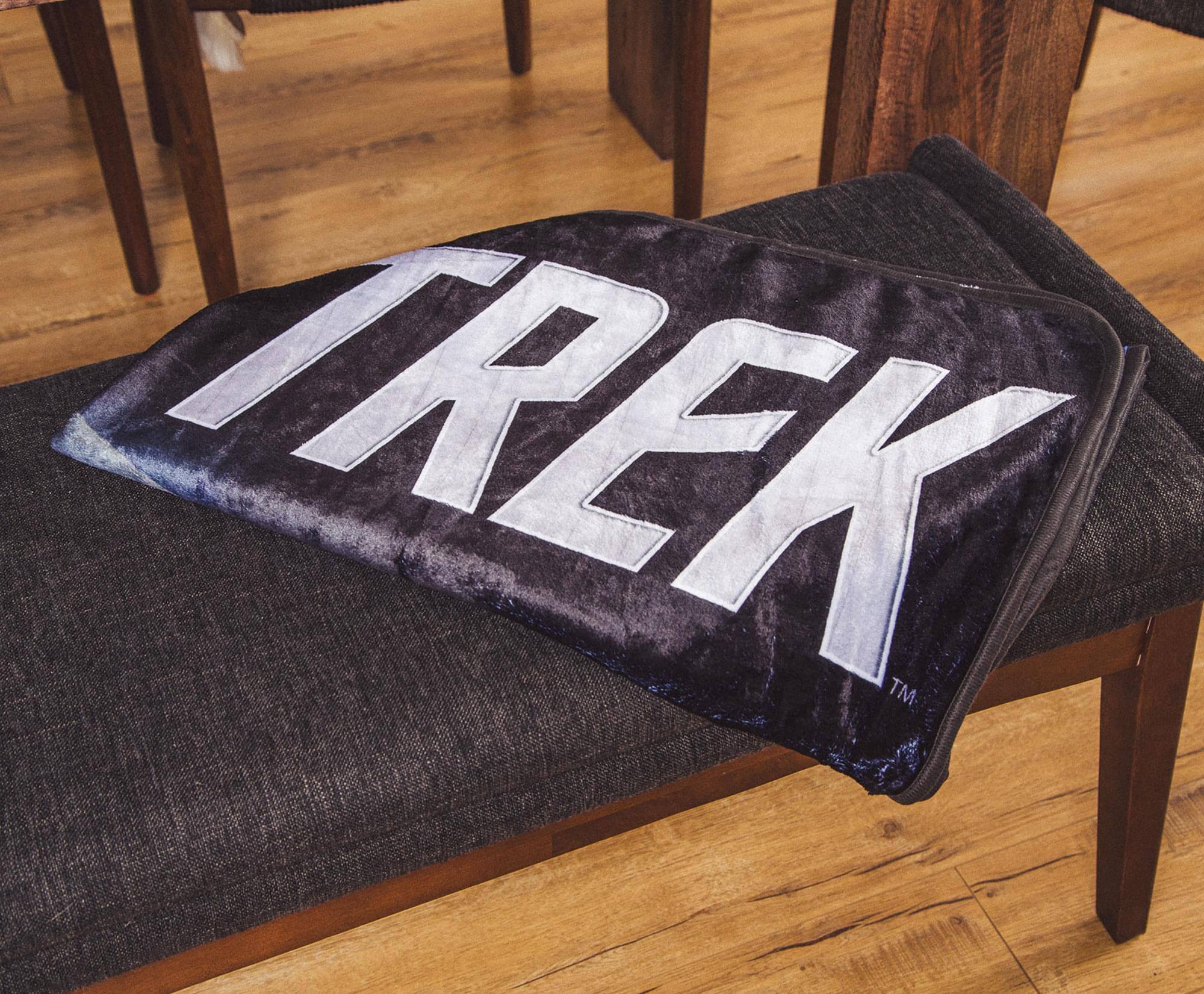 Alt View 4. Surreal Entertainment - Star Trek USS Enterprise Fleece Throw Blanket | 45 x 60 Inches - Blue.