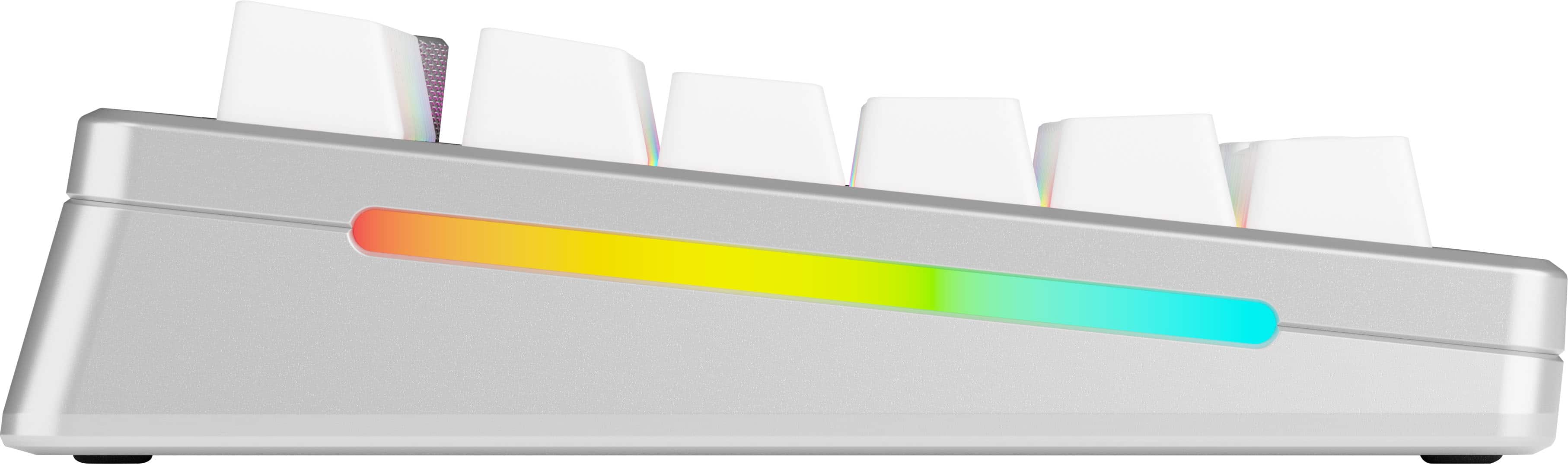 Alt View 23. Glorious - GMMK 3 PRO HE 75% Wireless Hall-Effect Linear Switch Gaming Keyboard with Rapid Trigger and Adjustable Actuation - Silver.