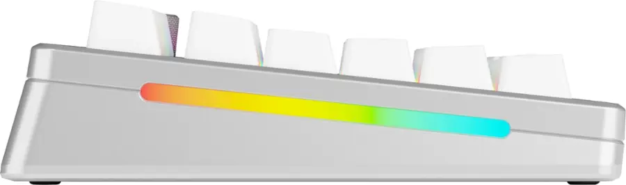 Alt View 23. Glorious - GMMK 3 PRO HE 75% Wireless Hall-Effect Linear Switch Gaming Keyboard with Rapid Trigger and Adjustable Actuation - Silver.