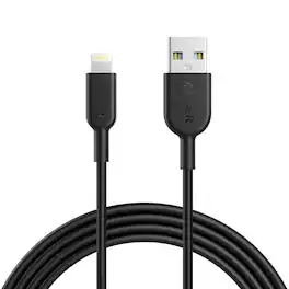 Anker - Powerline II Lightning Cable - Black