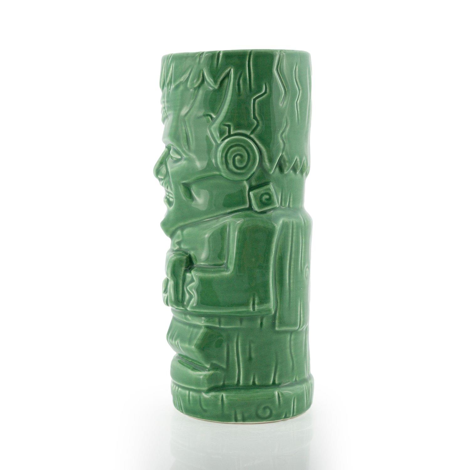 Alt View 10. ThinkGeek - Geeki Tikis Monsters Frankenstein Ceramic Mug | Holds 18 Ounces - Green.