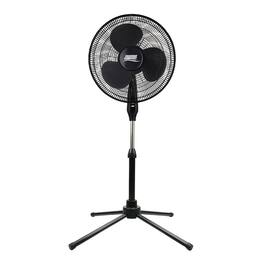 Seasons Comfort - 18" Oscillating Fan with Pedestal Base FPD18B - Black