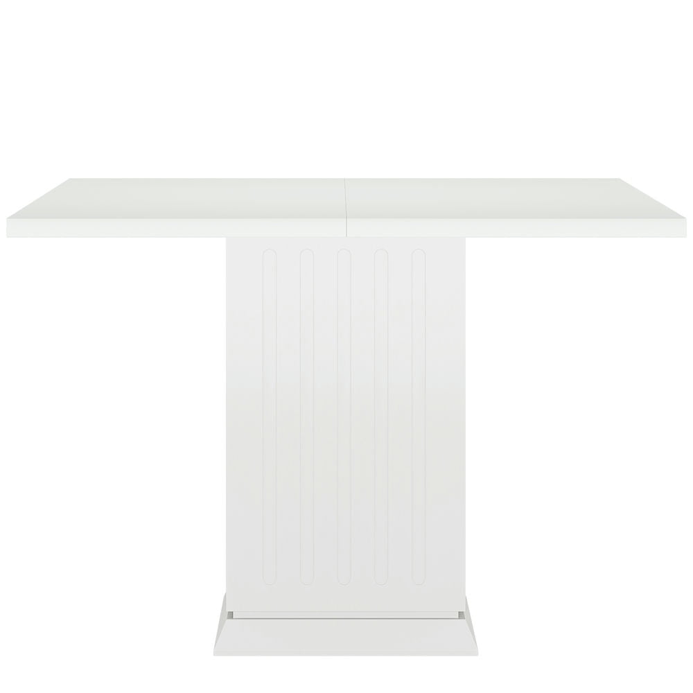 Back. Kadyn - Kadyn Study Writing Desk, Computer Desk,Square Conference Table, 35" Small Meeting Table,White - White.