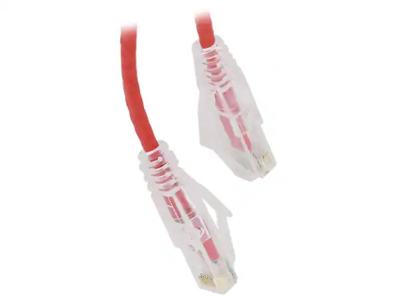 Front. Nippon Labs - Nippon Labs 28 AWG Snagless Cat6 Ethernet Cable - 20ft, Red.