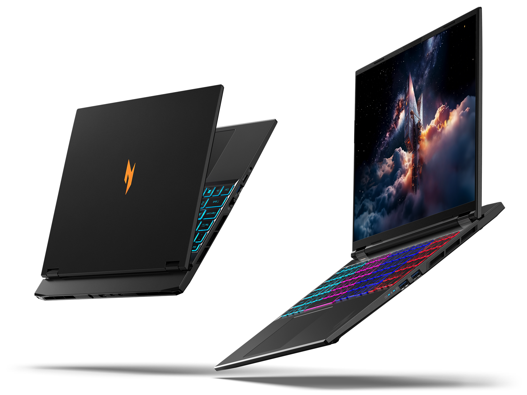 Alt View 4. Acer - Nitro Slim 16" WQXGA IPS Gaming Laptop AN16S-61-R0Z7 NVIDIA GeForce RTX 5070 TI 16GB RAM 512GB Storage - Black.