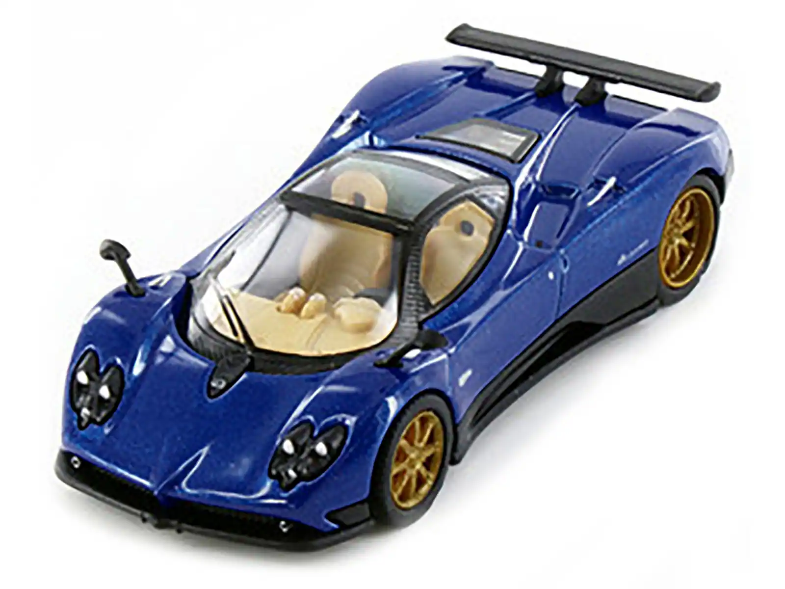 Alt View 1. PosterCars - Pagani Zonda F Argentina Blue Metallic "Hypercar League Collection" 1/64 Diecast Model Car by PosterCars.