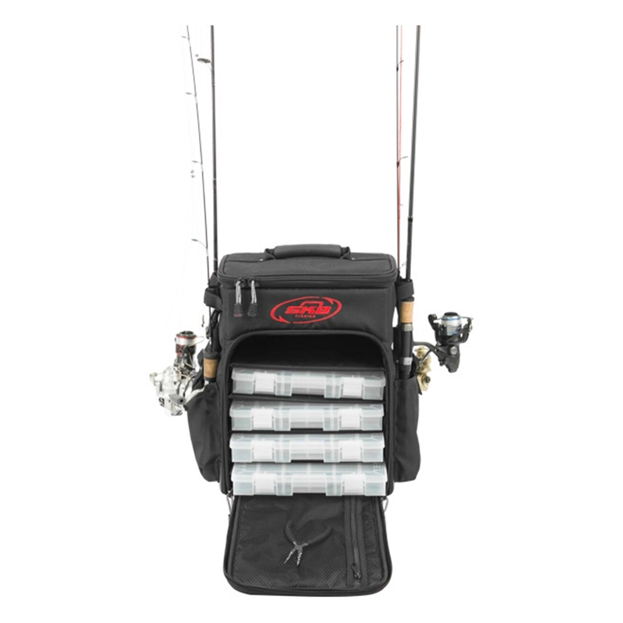 Alt View 5. SKB - SKB Tak-Pak Backpack with Wheels, Removable Straps, and Retractable Pull Handle - Black.