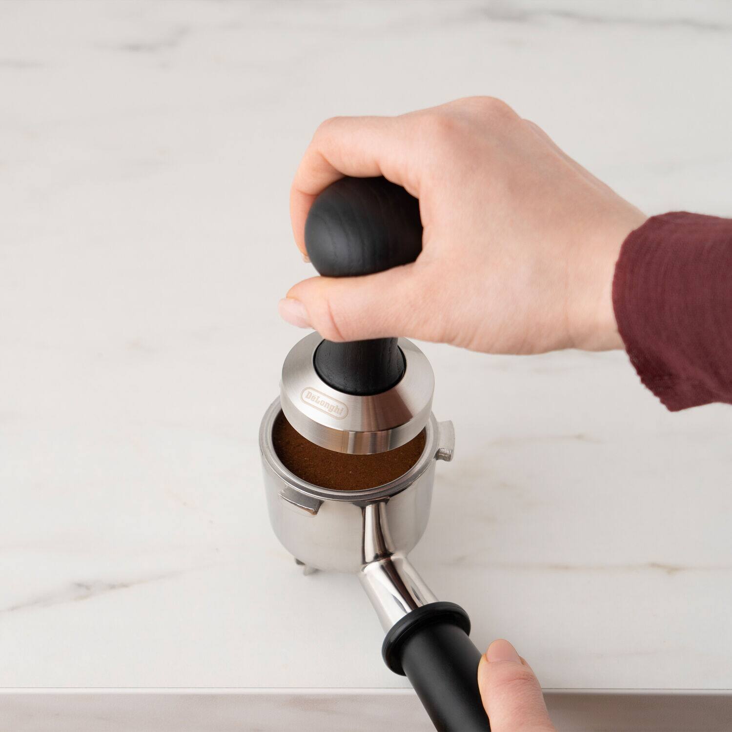 Alt View 1. De'Longhi - 51mm Coffee Tamper - Black.