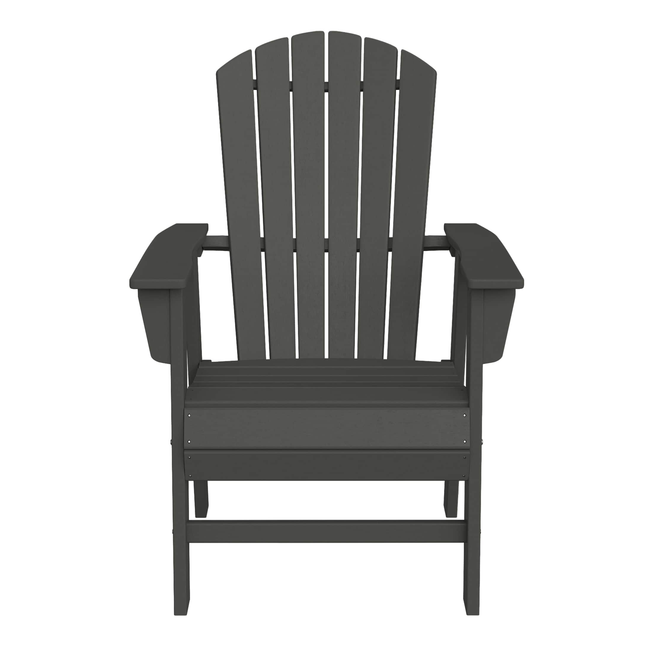 WestinTrends - Dylan Outdoor Patio Shell-back Adirondack Dining Chair Weather Resistant - Gray price history on PriceWatchPro